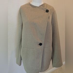 Everlane 'The October' Beige Wool Coat Size S